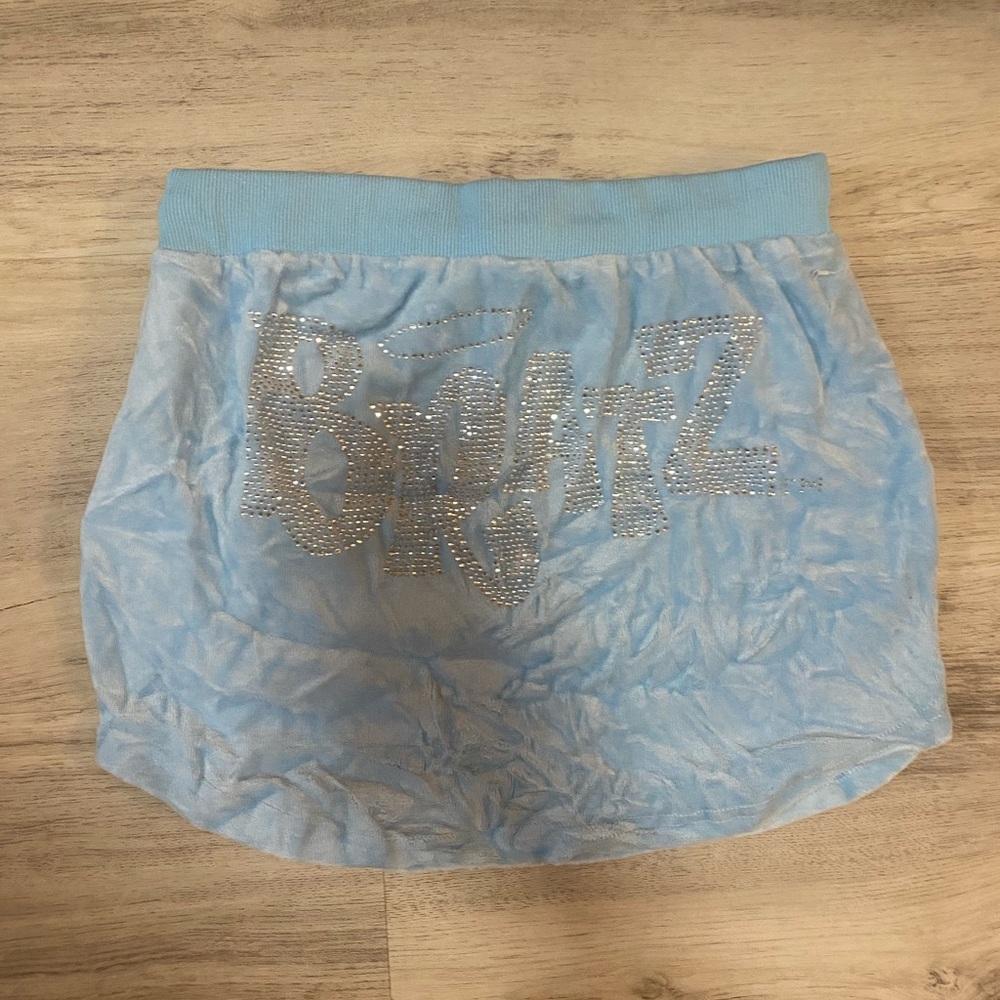 Dolls Kill x Bratz limited edition embellished Bratz blue velour skirt- NWT - Picture 5 of 15